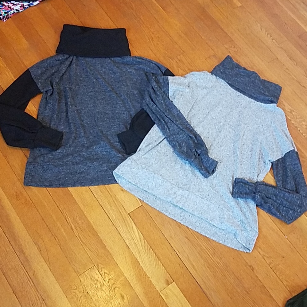 2 turtleneck sweaters